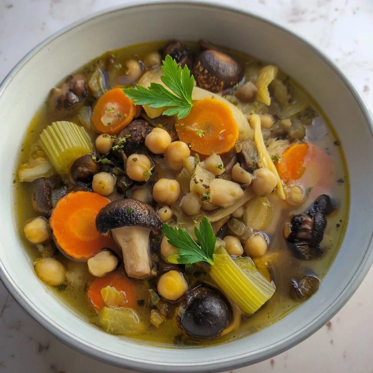 Wild Mushroom Barley Soup