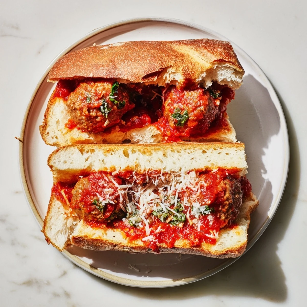 Meatball Marinara Sub Sandwiches