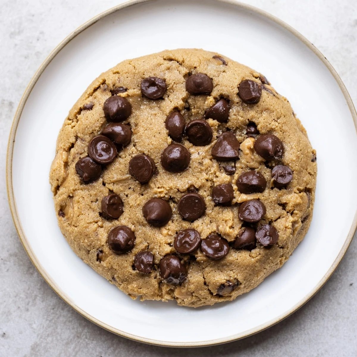 Close-up of freshly baked Peanut Butter Chocolate Chip Cookies, soft and chewy, with perfect textures.