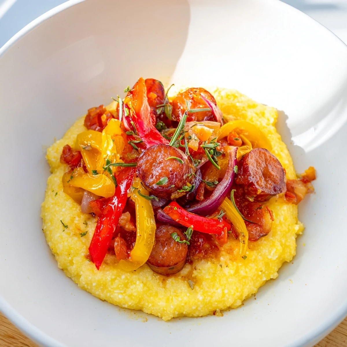 Herb Cozy Skillet Sausage Peppers