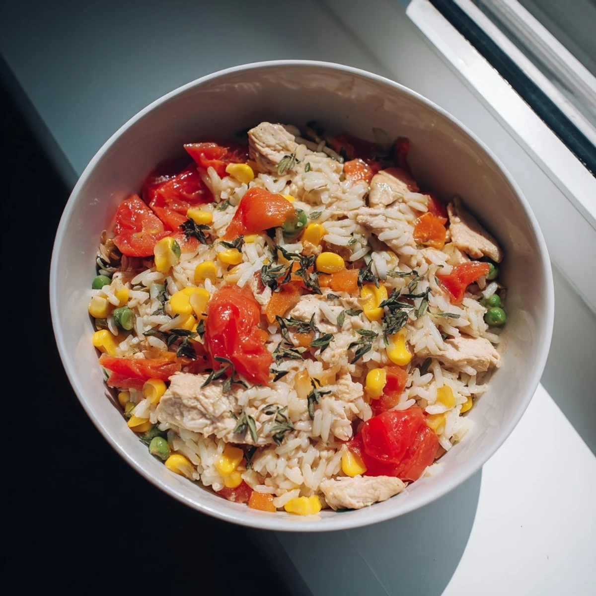 Flavor-packed One-Pot Chicken and Rice recipe, perfect for a quick, comforting and delicious weeknight meal.