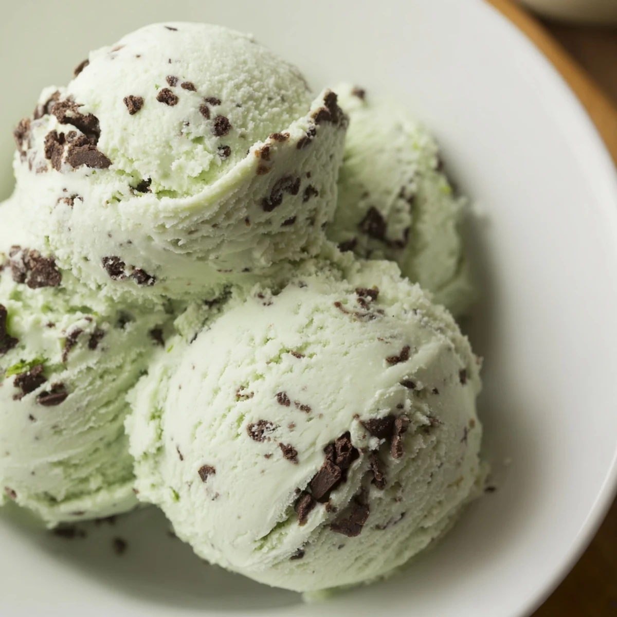 Enjoy the cool taste of mint and chocolate with this rich Mint Chocolate Chip Ice Cream recipe.