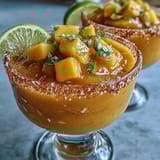 Frozen Mango Margarita Mocktail