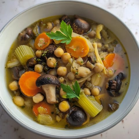 Wild Mushroom Barley Soup