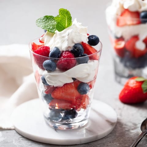 Berry Parfait with Cream