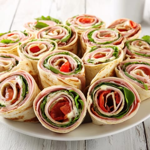 Delicious Turkey and Provolone Pinwheels, perfect for a quick lunch, featuring soft tortillas and fresh filling.