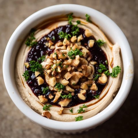 A delicious spread of The Velvet Underground, artfully layered with deep purple jams and toasted nuts.