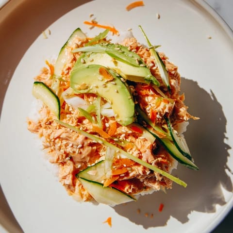 Spicy Canned Salmon Bowl