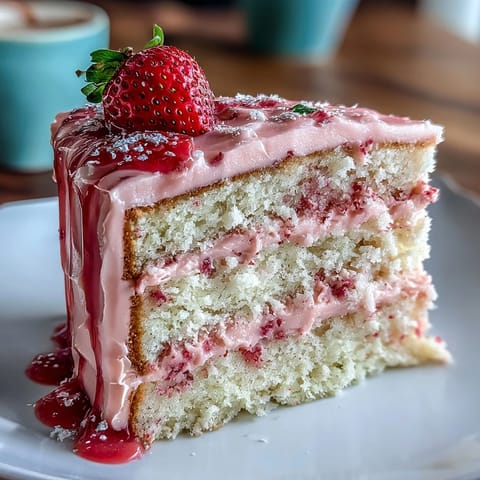 Galentines Cake Strawberry Buttercream