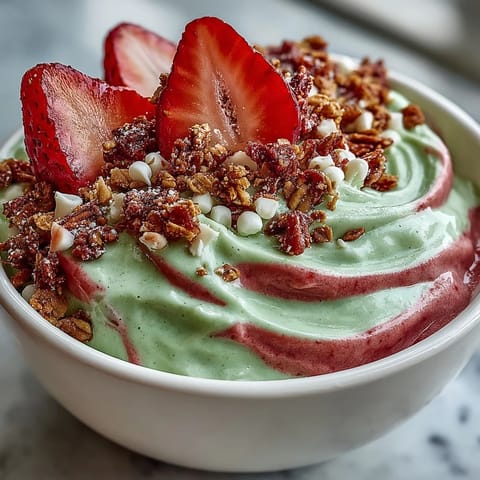 Strawberry Matcha Frappuccino Style