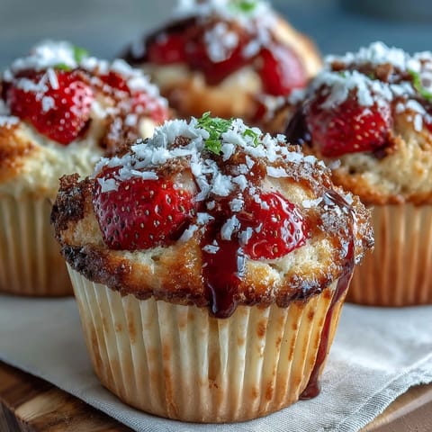 Strawberry Yogurt Muffins