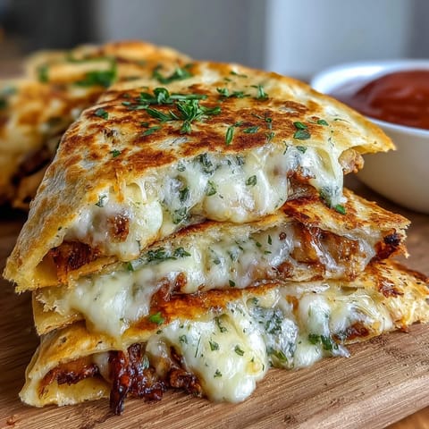 Crispy golden mini quesadilla triangles oozing melted cheddar and mozzarella, served with zesty fresh tomato salsa for a fun lunch.