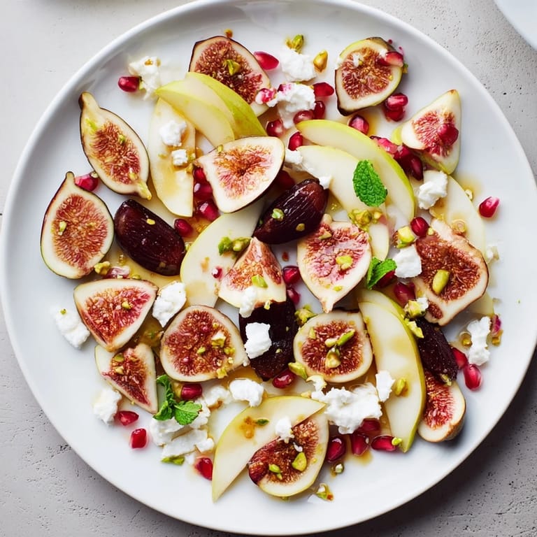 Sweet Medjool dates and juicy figs star in this easy Winter Fruit Snowdrift Platter.