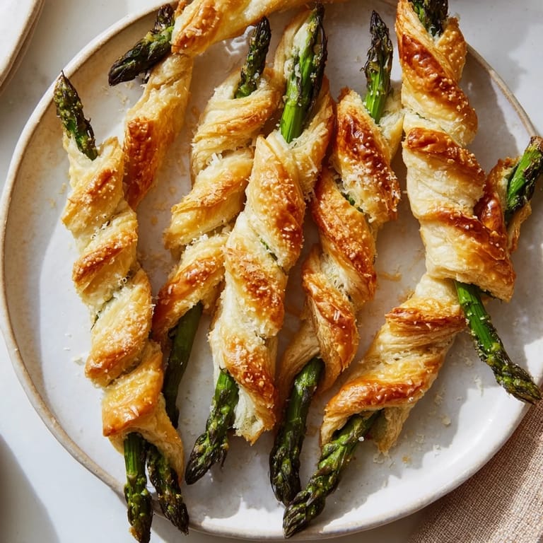 Enjoy perfectly baked, crispy Star Shaped Asparagus Bundle Wraps showcasing tender asparagus, a delicious snack.