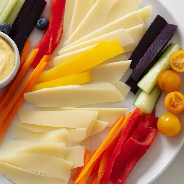 Enjoy a visually exciting Zig-Zag Lightning Strike appetizer board with bold flavors and textures.