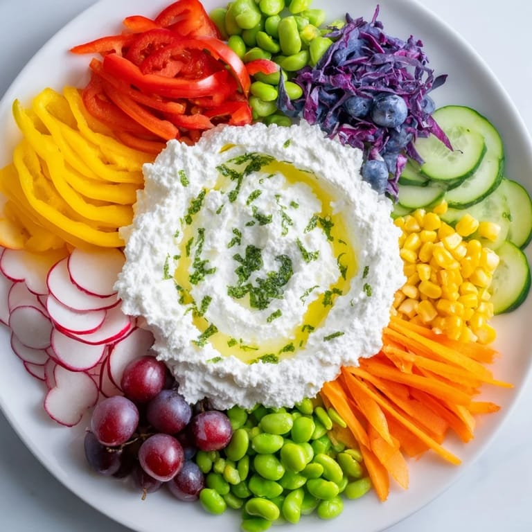 See each layer of The Prism Burst, including vibrant red, orange, and yellow ingredients.