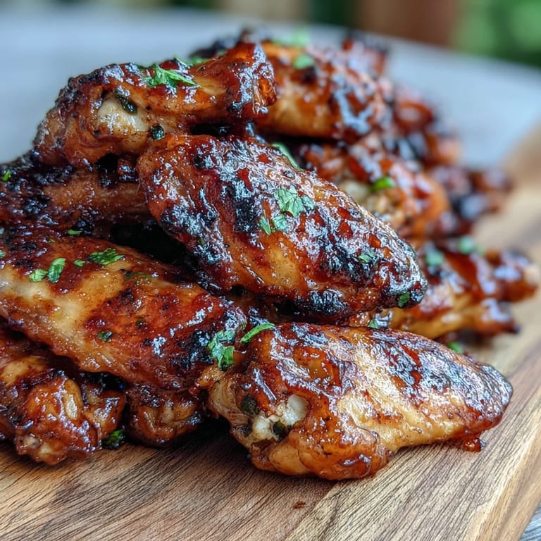 Crispy roasted Guava BBQ Glazed Chicken Wings fresh from the oven, ready for game day.
