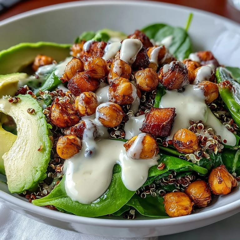 Roasted sweet potatoes and crispy chickpeas make up this nourishing Anti-Inflammatory Glow Bowl recipe.