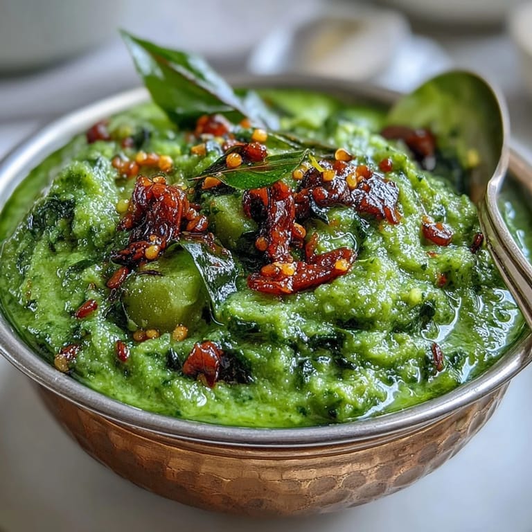 Tangy and sweet guava chutney with semi-ripe fruit, ginger, and jaggery, ideal as a vegan South Indian condiment.